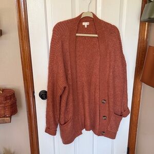 SO Women's Rust Cardigan Sweater